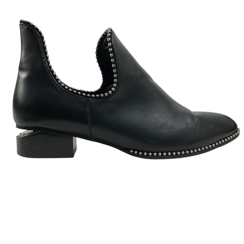 NU Ninety Union Izzy Black  Studded Cutout Ankle Booties Size 11